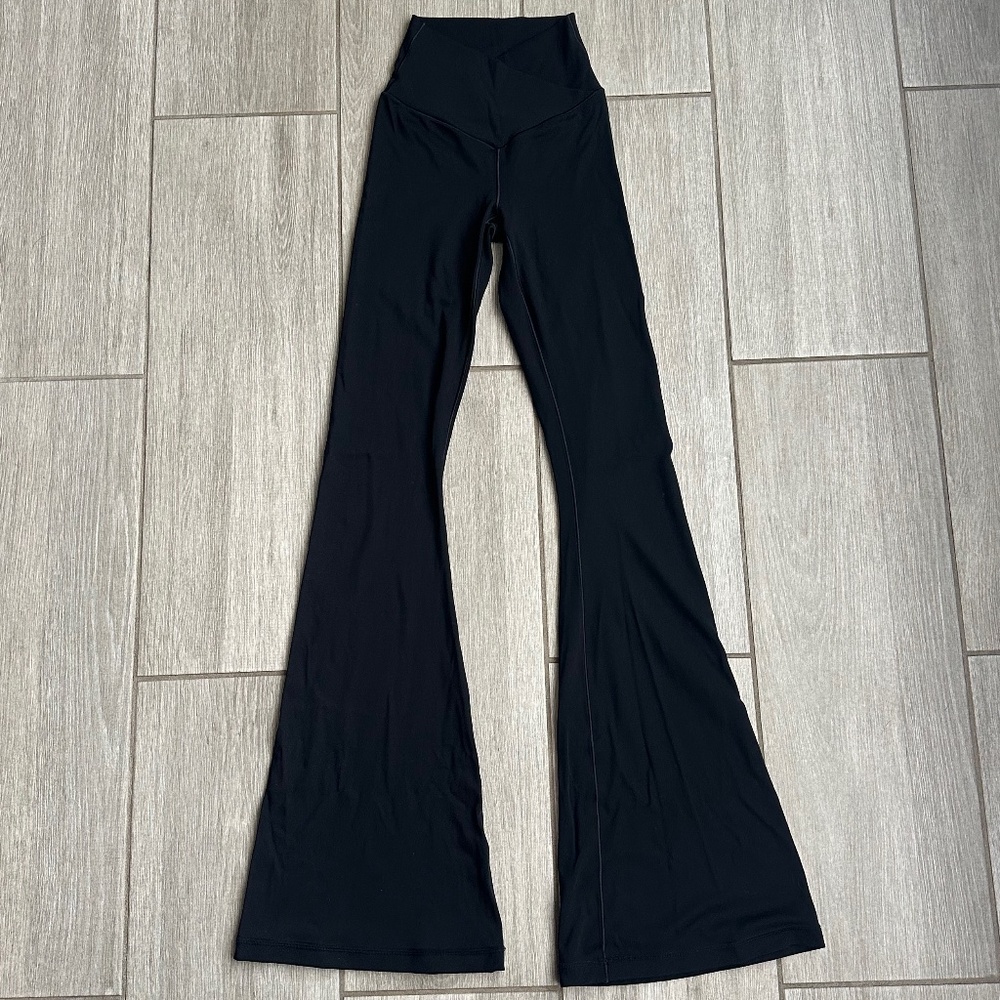 OFFLINE by Aerie High Waisted Crossover Flared Legging | Size XS | Black